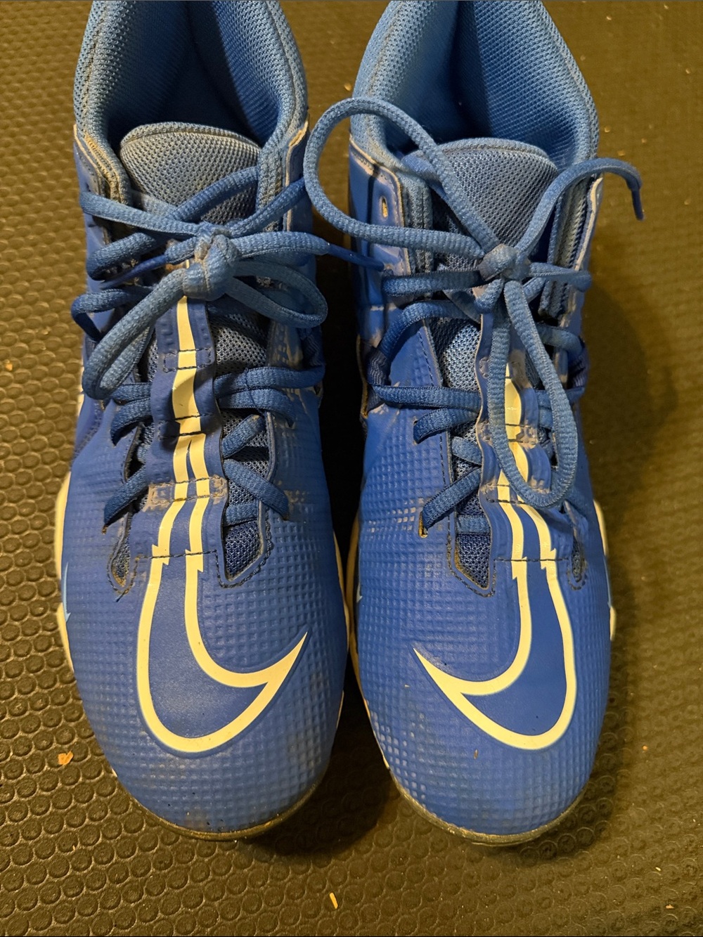 Nike Blue Kids Sneakers with White Swoosh